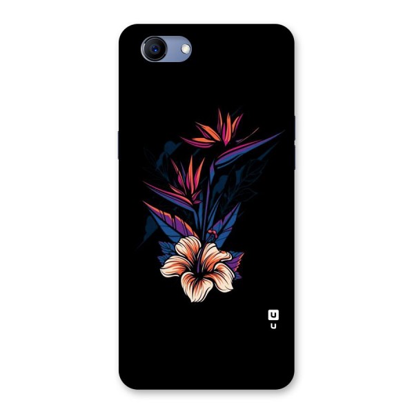 Single Painted Flower Back Case for Oppo Realme 1
