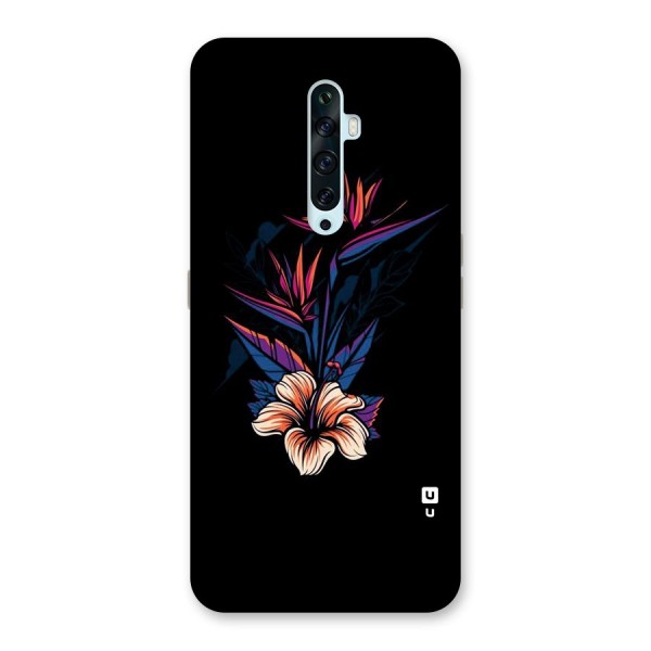 Single Painted Flower Back Case for Oppo Reno2 F