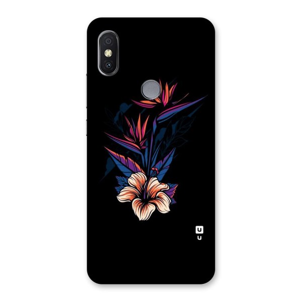 Single Painted Flower Back Case for Redmi Y2
