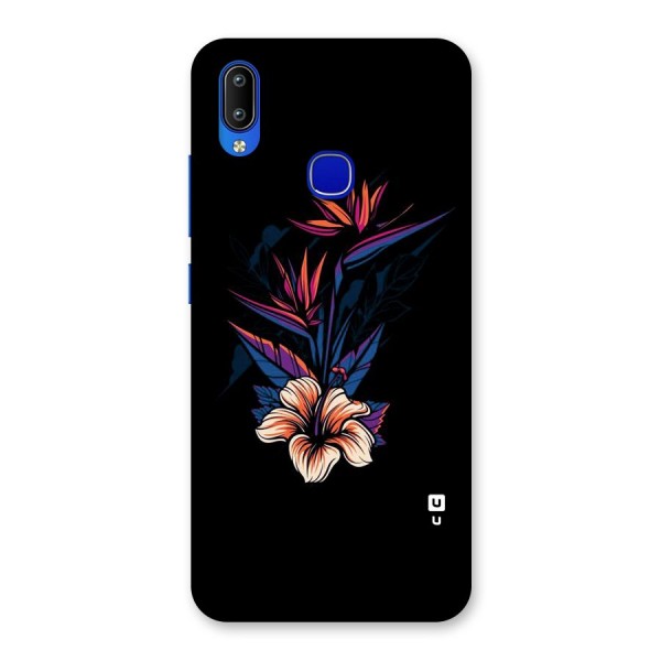 Single Painted Flower Back Case for Vivo Y91