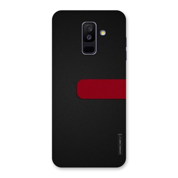 Single Red Stripe Back Case for Galaxy A6 Plus