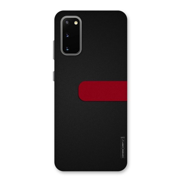 Single Red Stripe Back Case for Galaxy S20