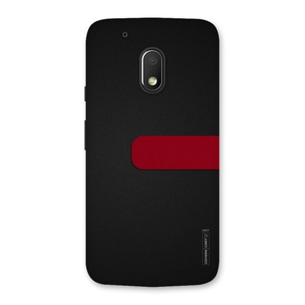 Single Red Stripe Back Case for Moto G4 Play