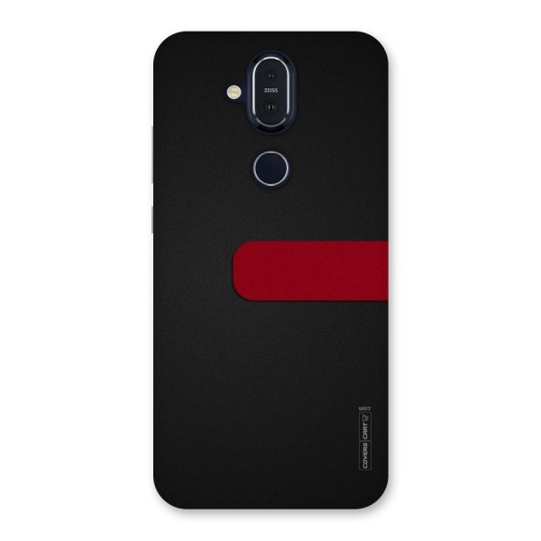 Single Red Stripe Back Case for Nokia 8.1