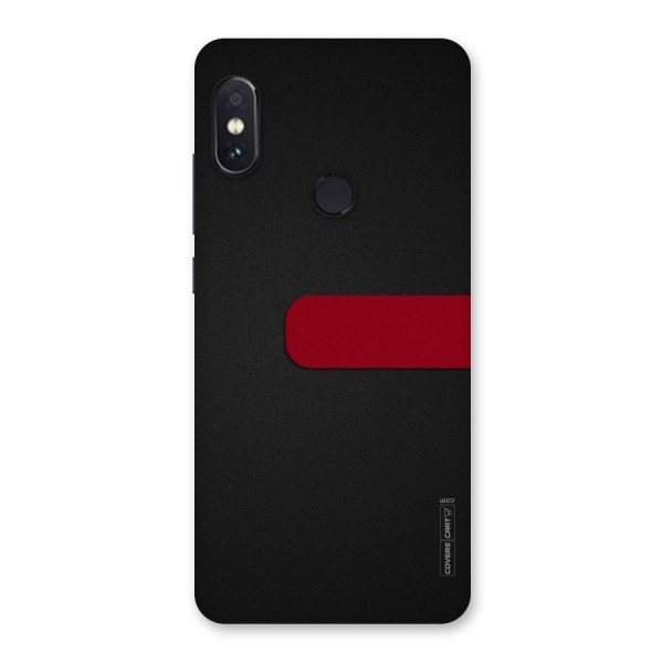 Single Red Stripe Back Case for Redmi Note 5 Pro
