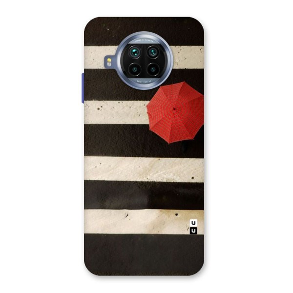 Single Red Umbrella Stripes Back Case for Mi 10i