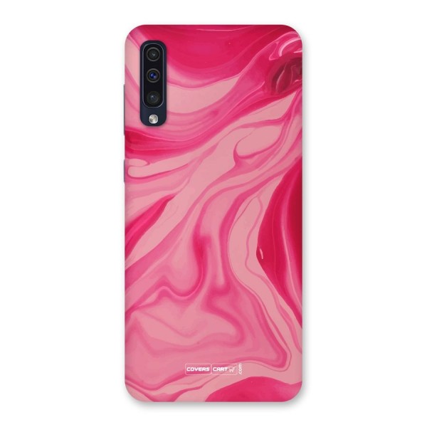 Sizzling Pink Marble Texture Back Case for Galaxy A50