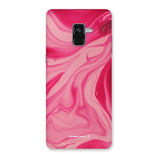Sizzling Pink Marble Texture Back Case for Galaxy A8 Plus