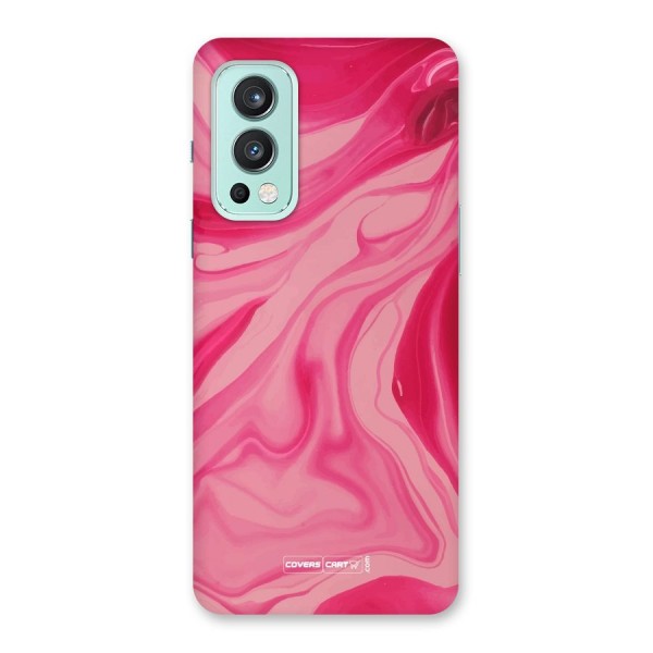 Sizzling Pink Marble Texture Back Case for OnePlus Nord 2 5G
