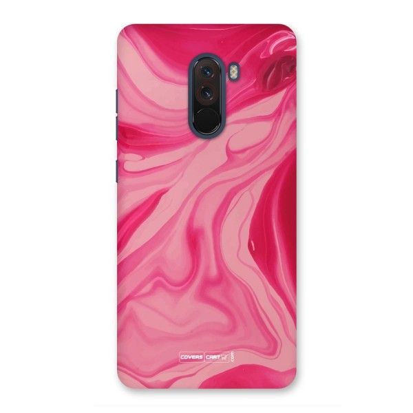 Sizzling Pink Marble Texture Back Case for Poco F1
