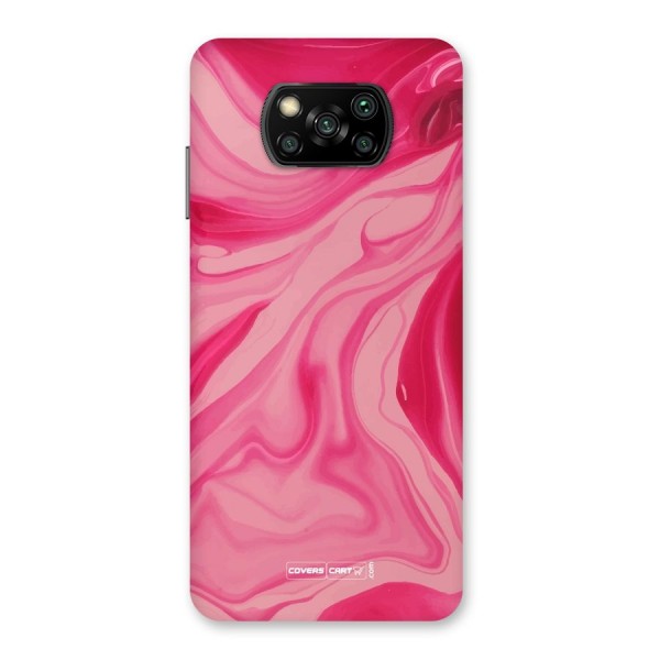 Sizzling Pink Marble Texture Back Case for Poco X3