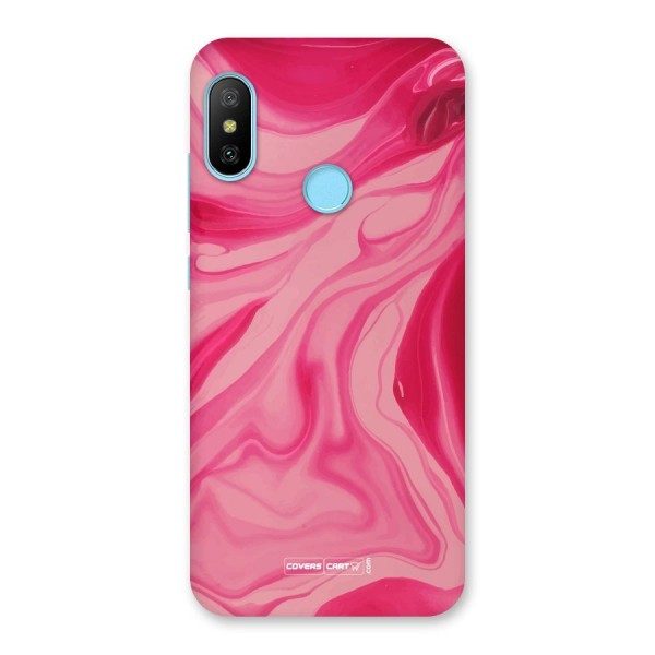 Sizzling Pink Marble Texture Back Case for Redmi 6 Pro