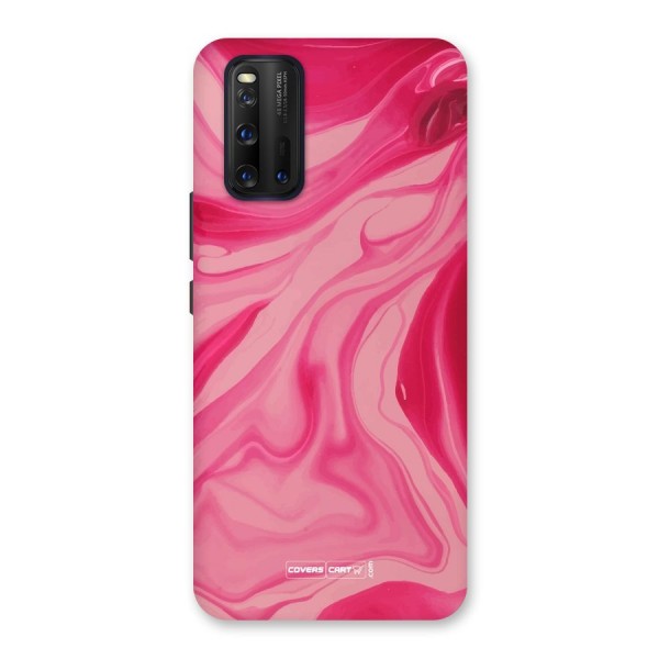 Sizzling Pink Marble Texture Back Case for Vivo iQOO 3