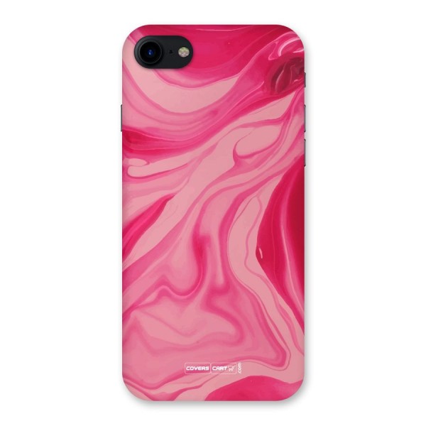 Sizzling Pink Marble Texture Back Case for iPhone SE 2020