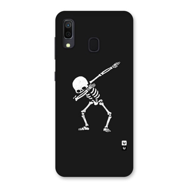 Skeleton Dab White Back Case for Galaxy A20