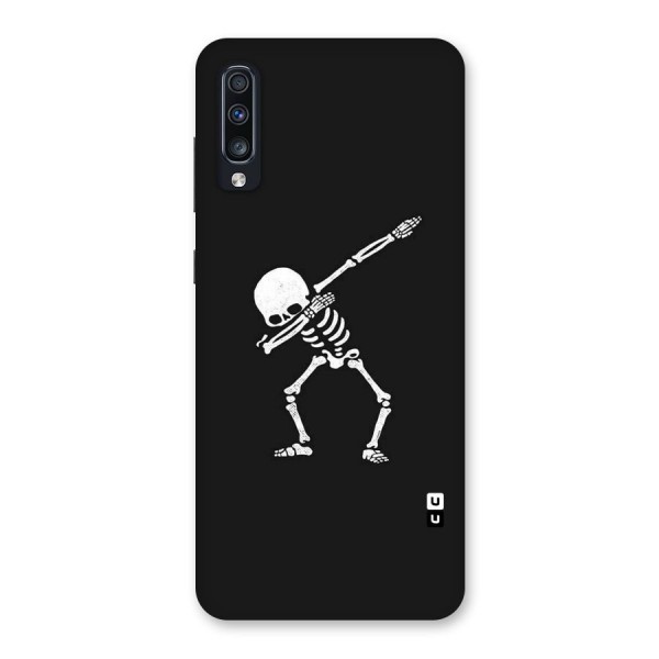 Skeleton Dab White Back Case for Galaxy A70