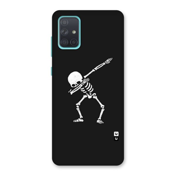 Skeleton Dab White Back Case for Galaxy A71