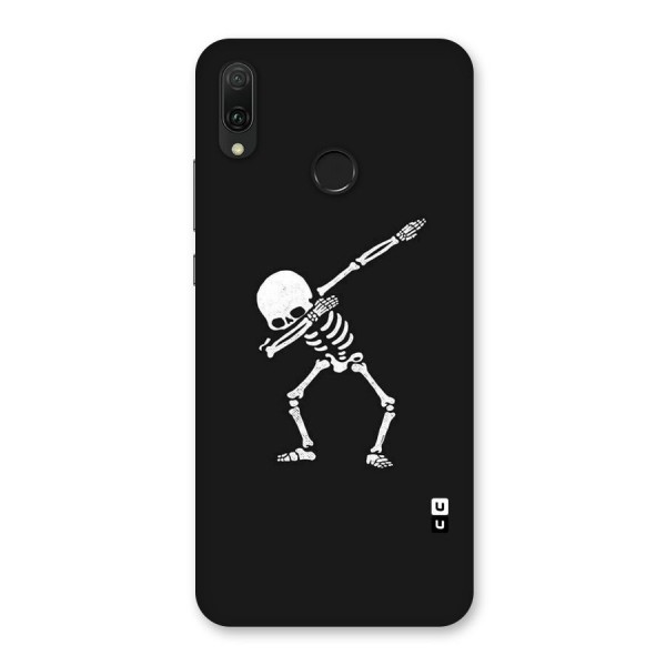 Skeleton Dab White Back Case for Huawei Y9 (2019)