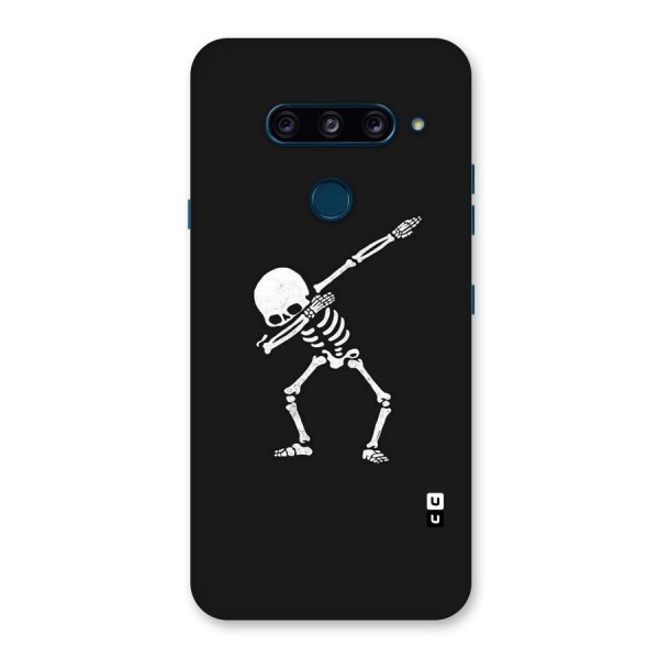 Skeleton Dab White Back Case for LG  V40 ThinQ