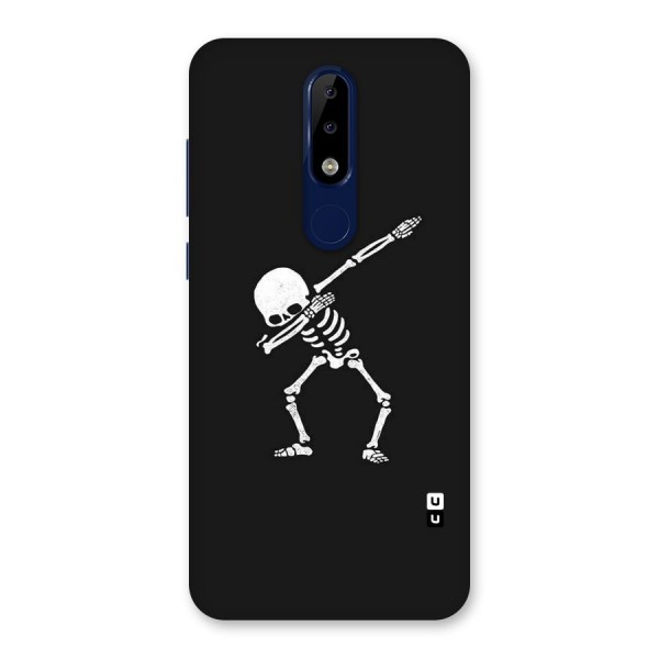 Skeleton Dab White Back Case for Nokia 5.1 Plus
