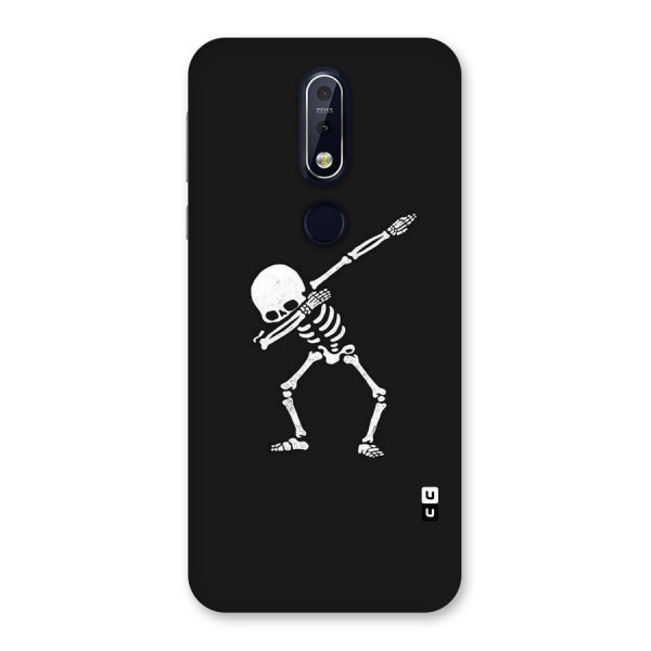 Skeleton Dab White Back Case for Nokia 7.1