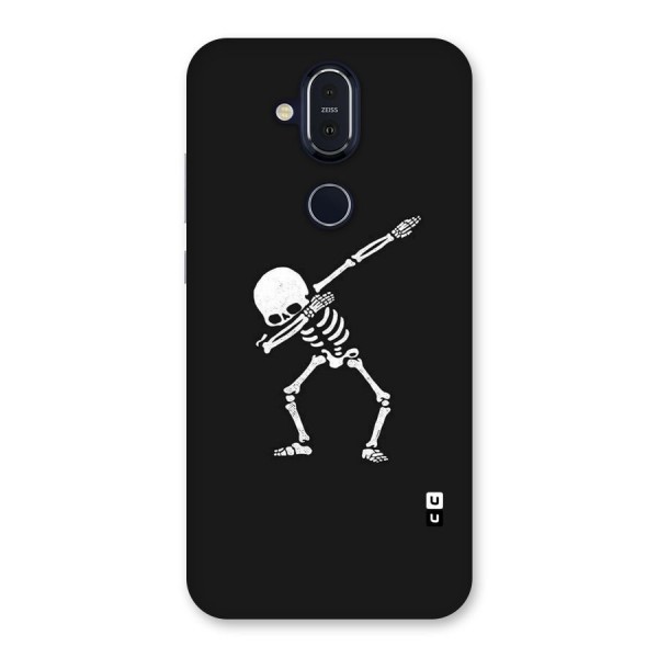 Skeleton Dab White Back Case for Nokia 8.1