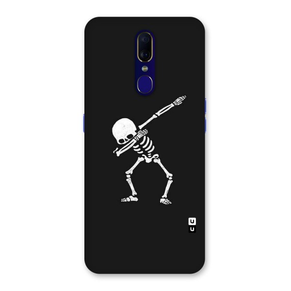 Skeleton Dab White Back Case for Oppo A9