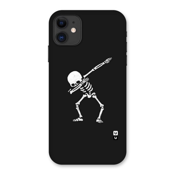 Skeleton Dab White Back Case for iPhone 11