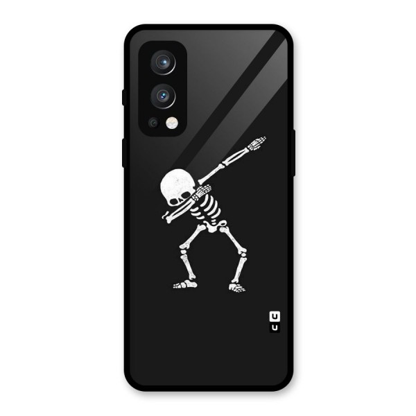Skeleton Dab White Glass Back Case for OnePlus Nord 2 5G