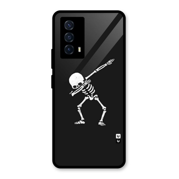 Skeleton Dab White Glass Back Case for Vivo iQOO Z5