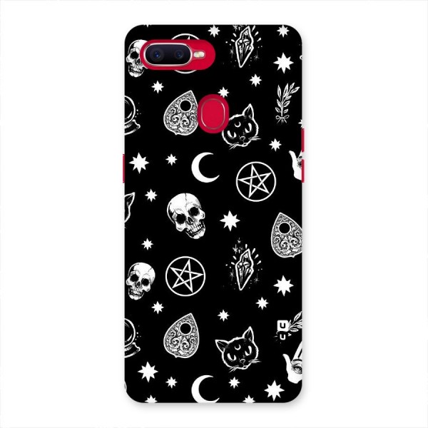 Skull Moon Design Back Case for Oppo F9 Pro