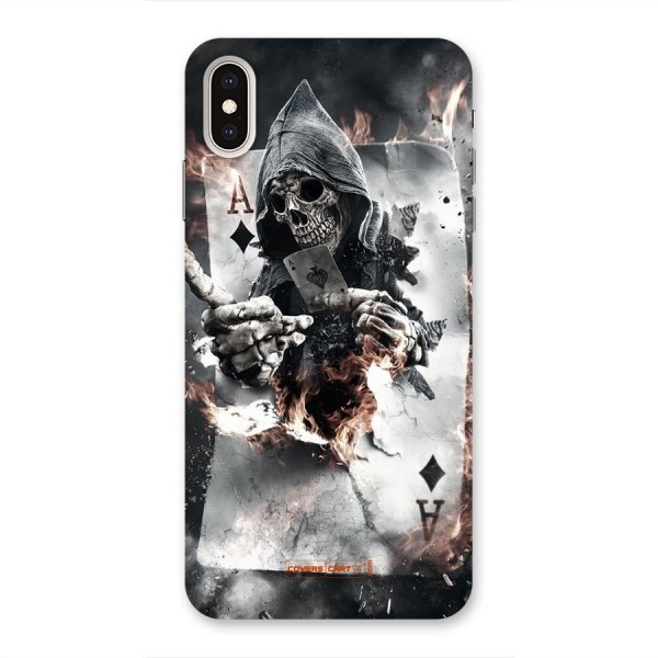 Skull with an Ace Back Case for iPhone XS Max