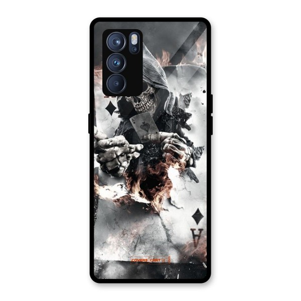 Skull with an Ace Glass Back Case for Oppo Reno6 Pro 5G