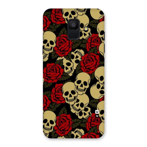 Skulled Roses Back Case for Galaxy A6 (2018)