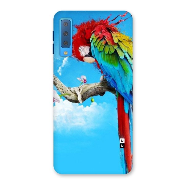 Sky Parrot Back Case for Galaxy A7 (2018)