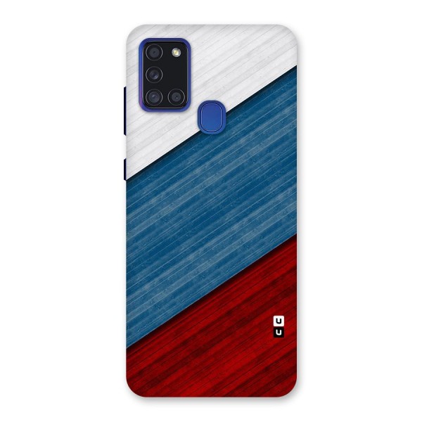 Slant Beautiful Stripe Back Case for Galaxy A21s