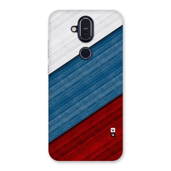 Slant Beautiful Stripe Back Case for Nokia 8.1