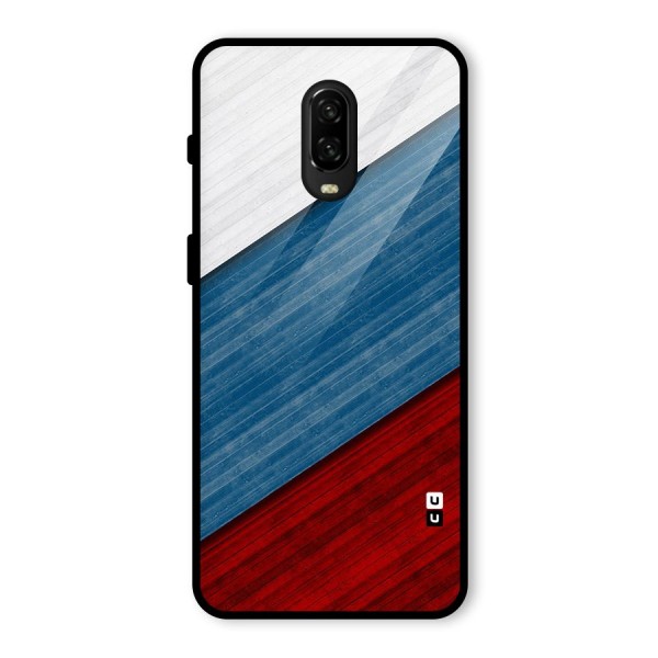 Slant Beautiful Stripe Glass Back Case for OnePlus 6T