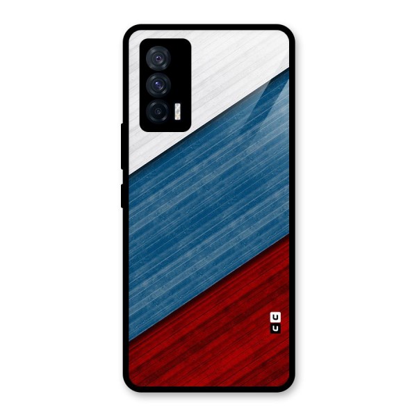 Slant Beautiful Stripe Glass Back Case for Vivo iQOO 7 5G