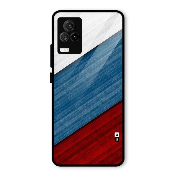 Slant Beautiful Stripe Glass Back Case for Vivo iQOO 7 Legend 5G