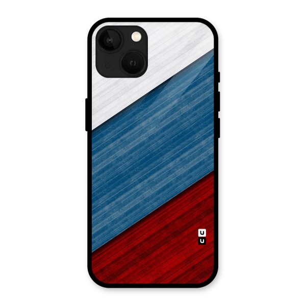 Slant Beautiful Stripe Glass Back Case for iPhone 13