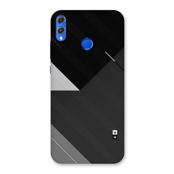 Slant Grey Back Case for Honor 8X