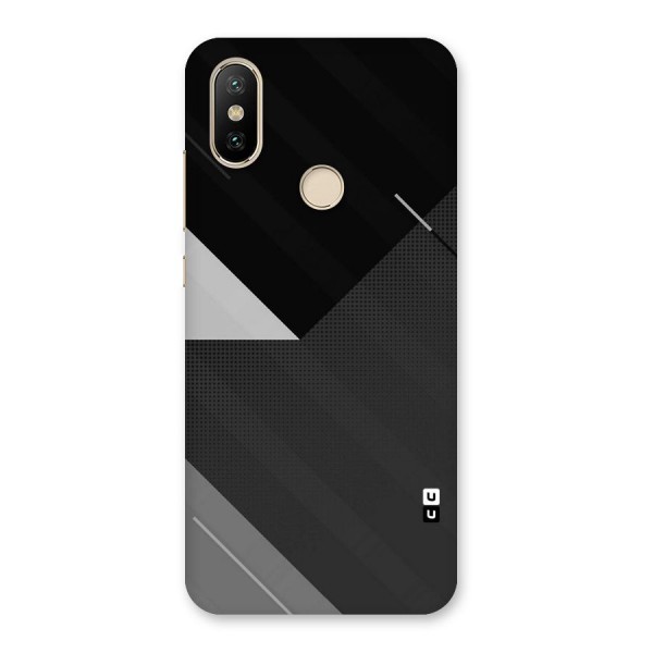 Slant Grey Back Case for Mi A2