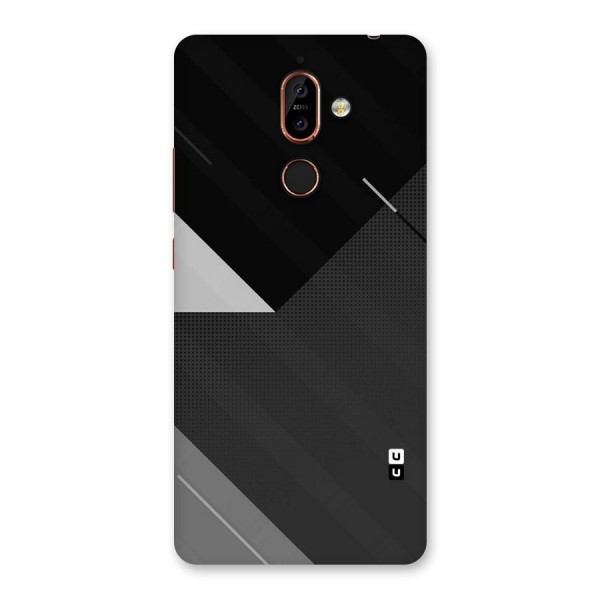 Slant Grey Back Case for Nokia 7 Plus