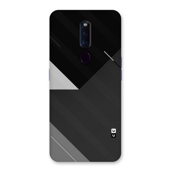 Slant Grey Back Case for Oppo F11 Pro