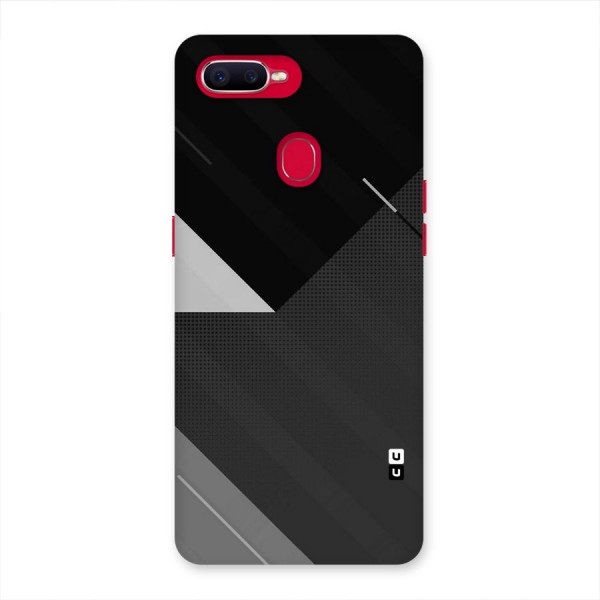 Slant Grey Back Case for Oppo F9 Pro