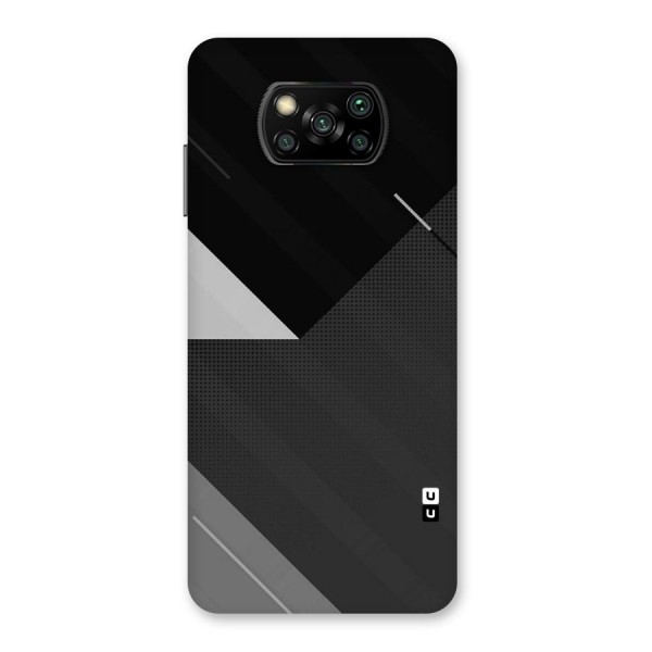 Slant Grey Back Case for Poco X3