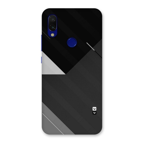 Slant Grey Back Case for Redmi 7