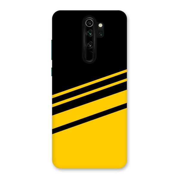 Slant Yellow Stripes Back Case for Redmi Note 8 Pro
