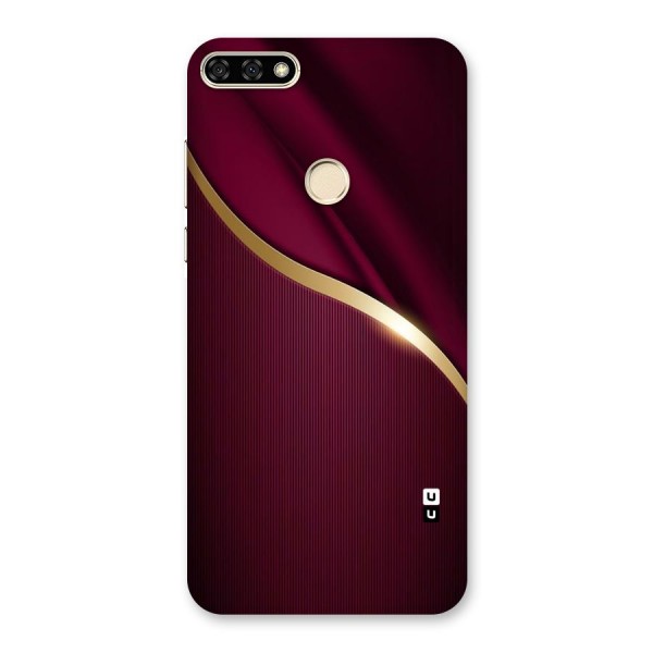 Smooth Maroon Back Case for Honor 7A
